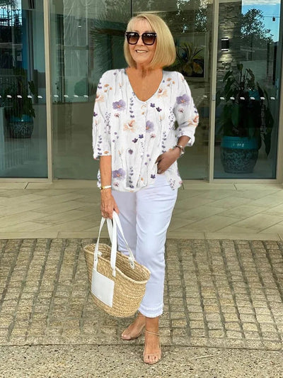 Elora | Floral Blouse