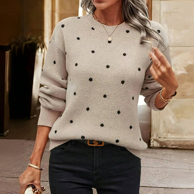 Noella | Polka Dot Knitted Sweater
