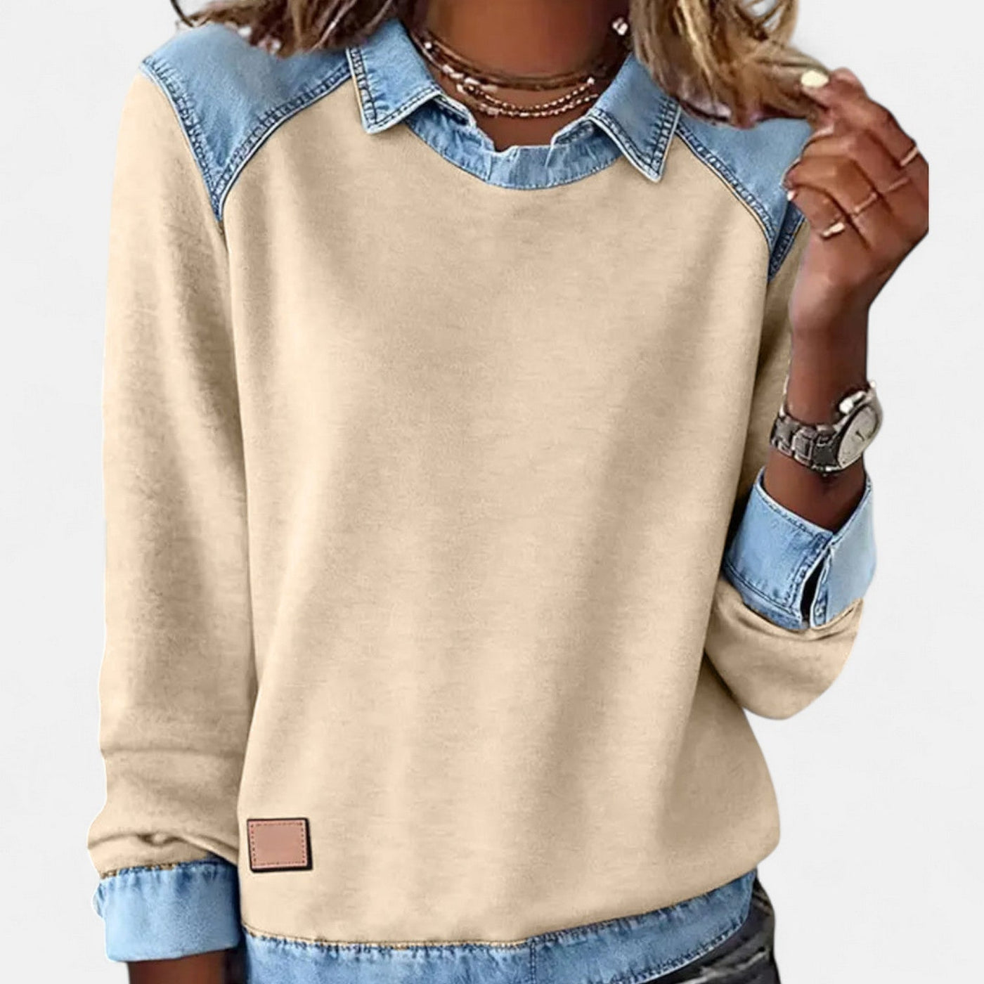 Quincee | Trendy Collared Long Sleeve