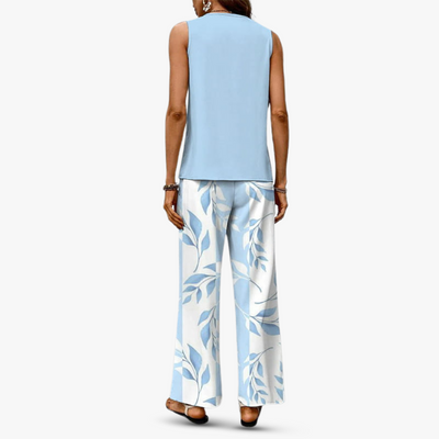 Amara™ - Premium Tvådelad Set med Ärmös Topp och Byxor