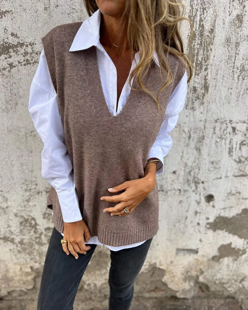 Nachell | Knit Sweater Vest