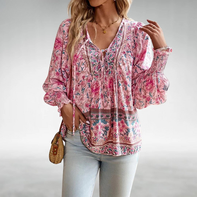 Caisyn | Boho Floral Top