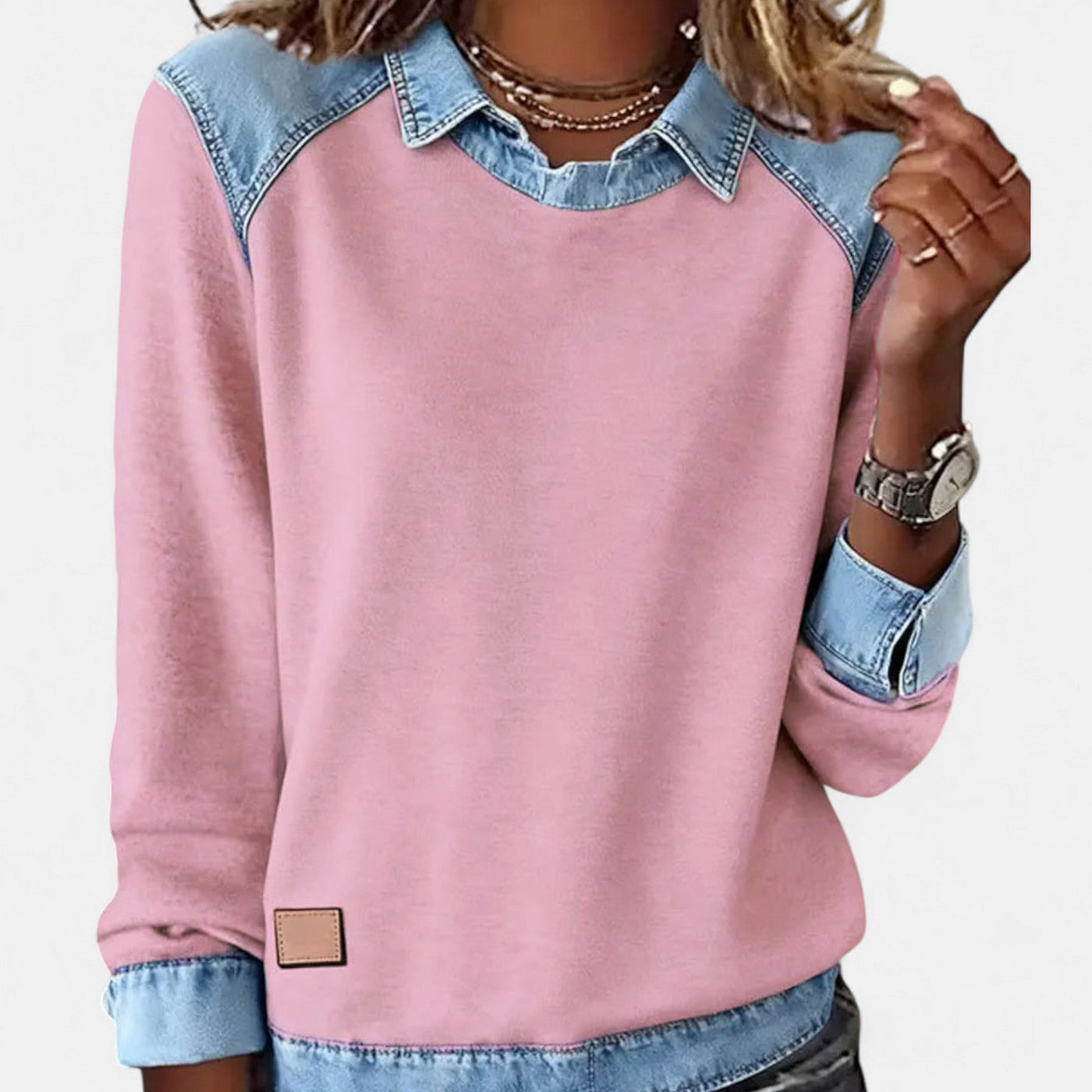 Quincee | Trendy Collared Long Sleeve