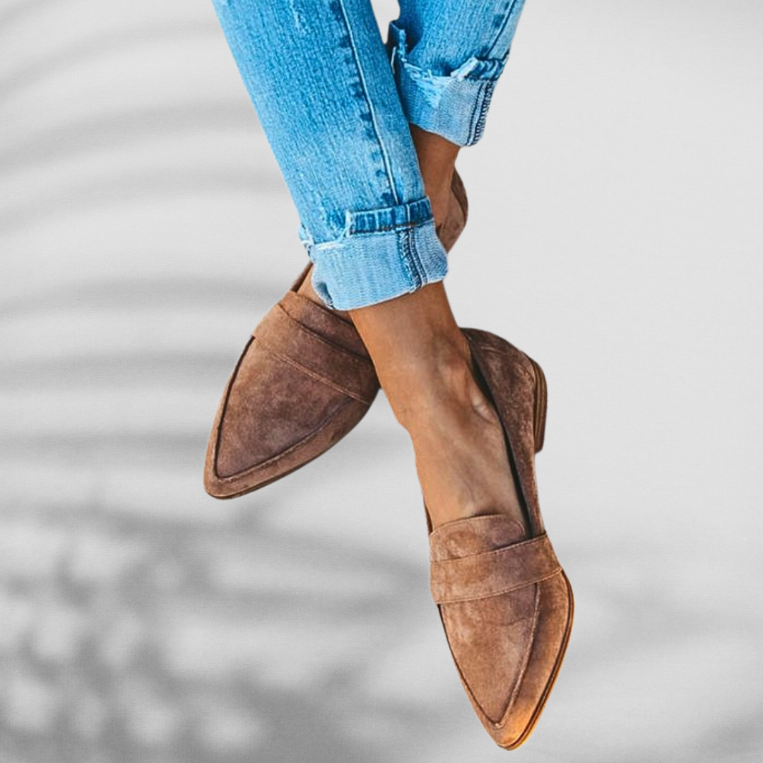 Noemi™ - Stilren Klassisk Loafer i Mockaimitation