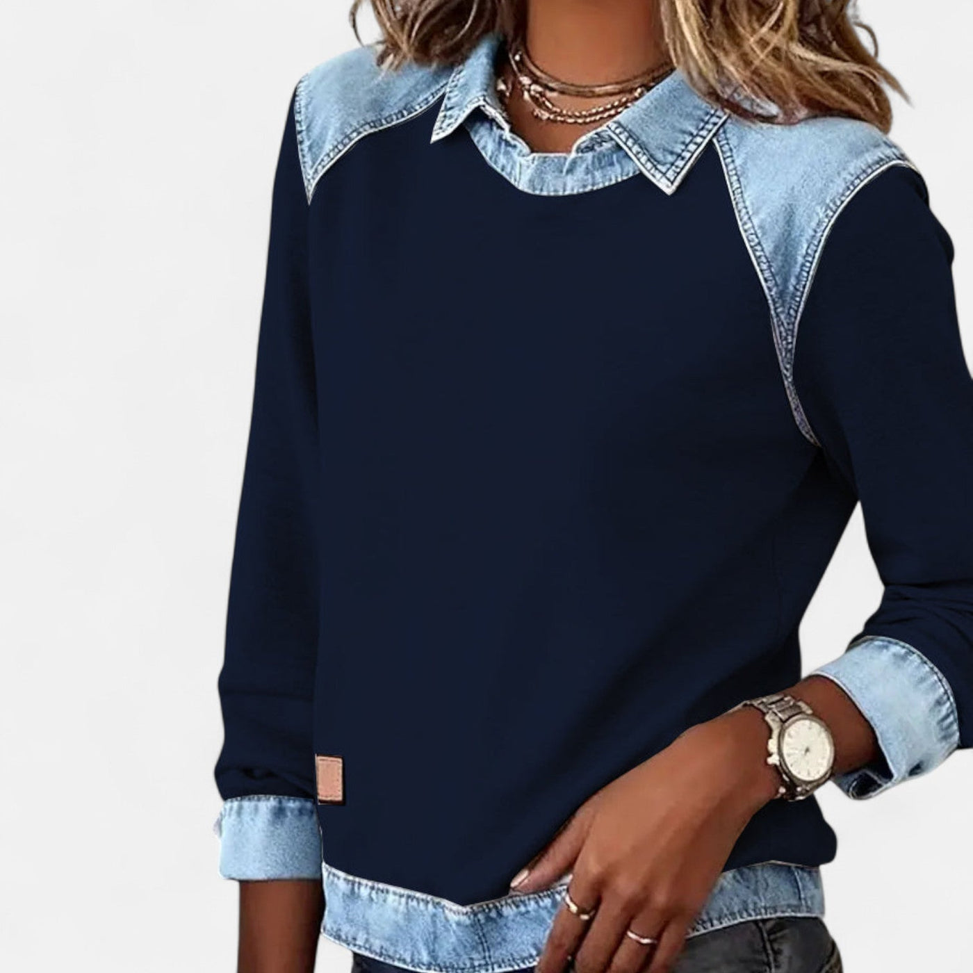 Quincee | Trendy Collared Long Sleeve
