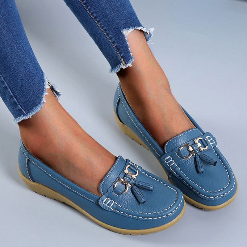 Maya™ - Bekväma Ortopediska Loafers, Stilrena och Stödjande