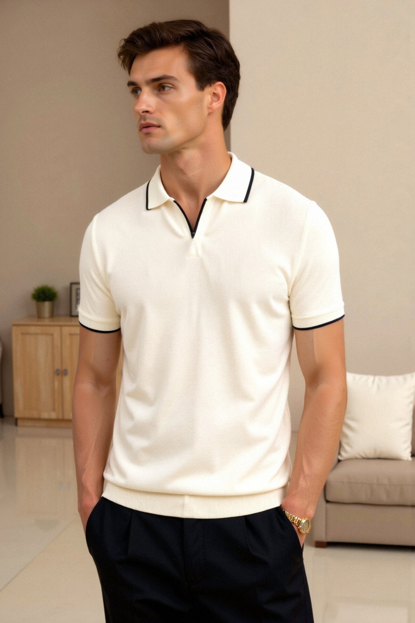 Ulysses | Contrast Slim Fitted Polo