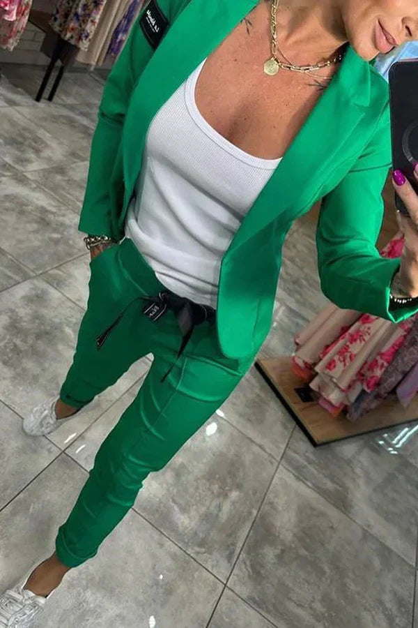 Zyora™ - Skräddarsytt Set med Mjuk Kavaj och Casual Joggers