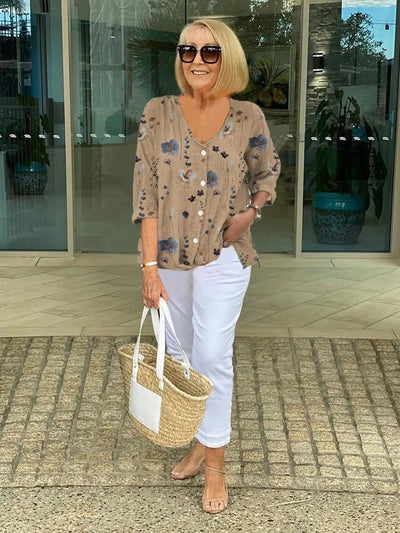 Elora | Floral Blouse