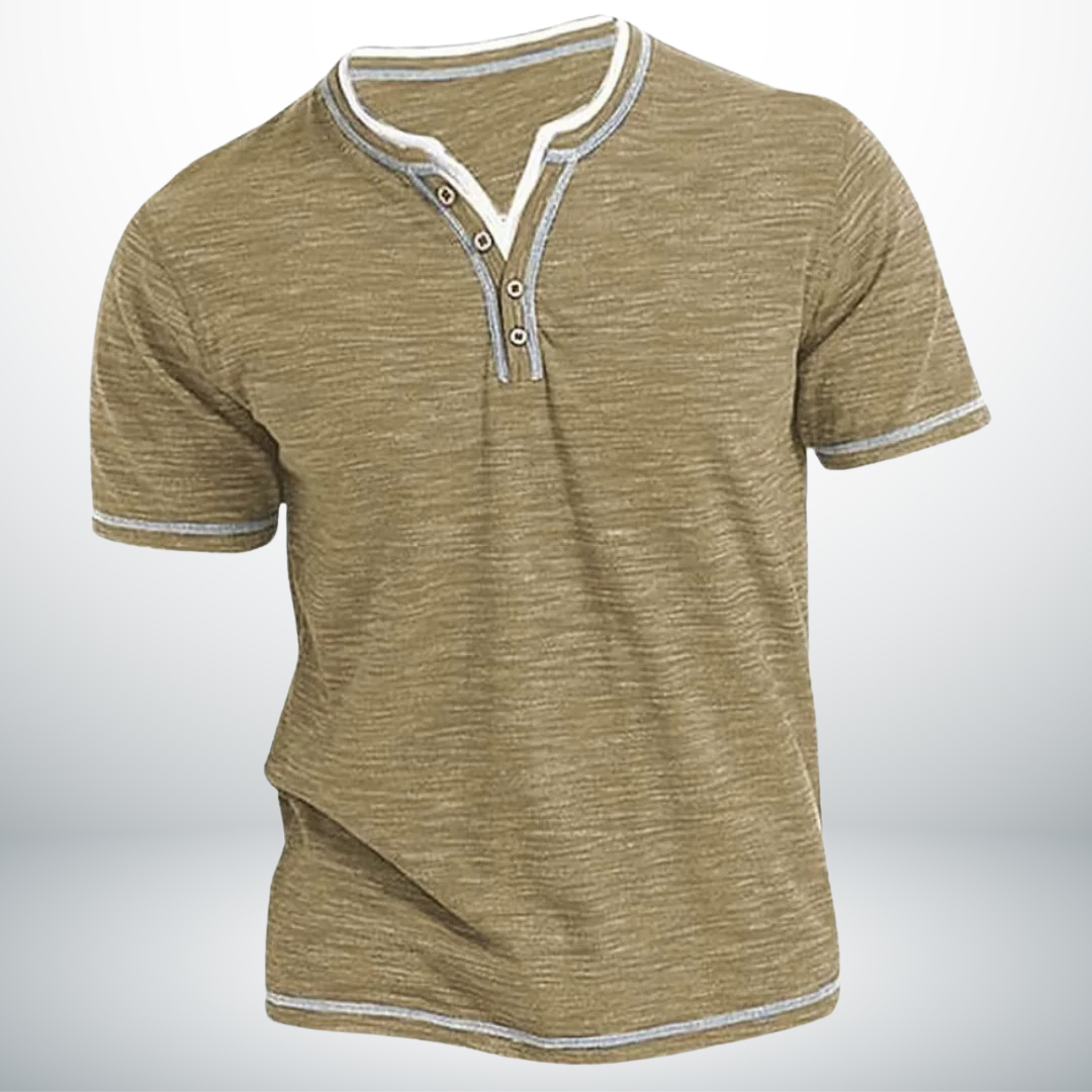 Sören™ - Tidlös & Stilren V-ringad Skjorta