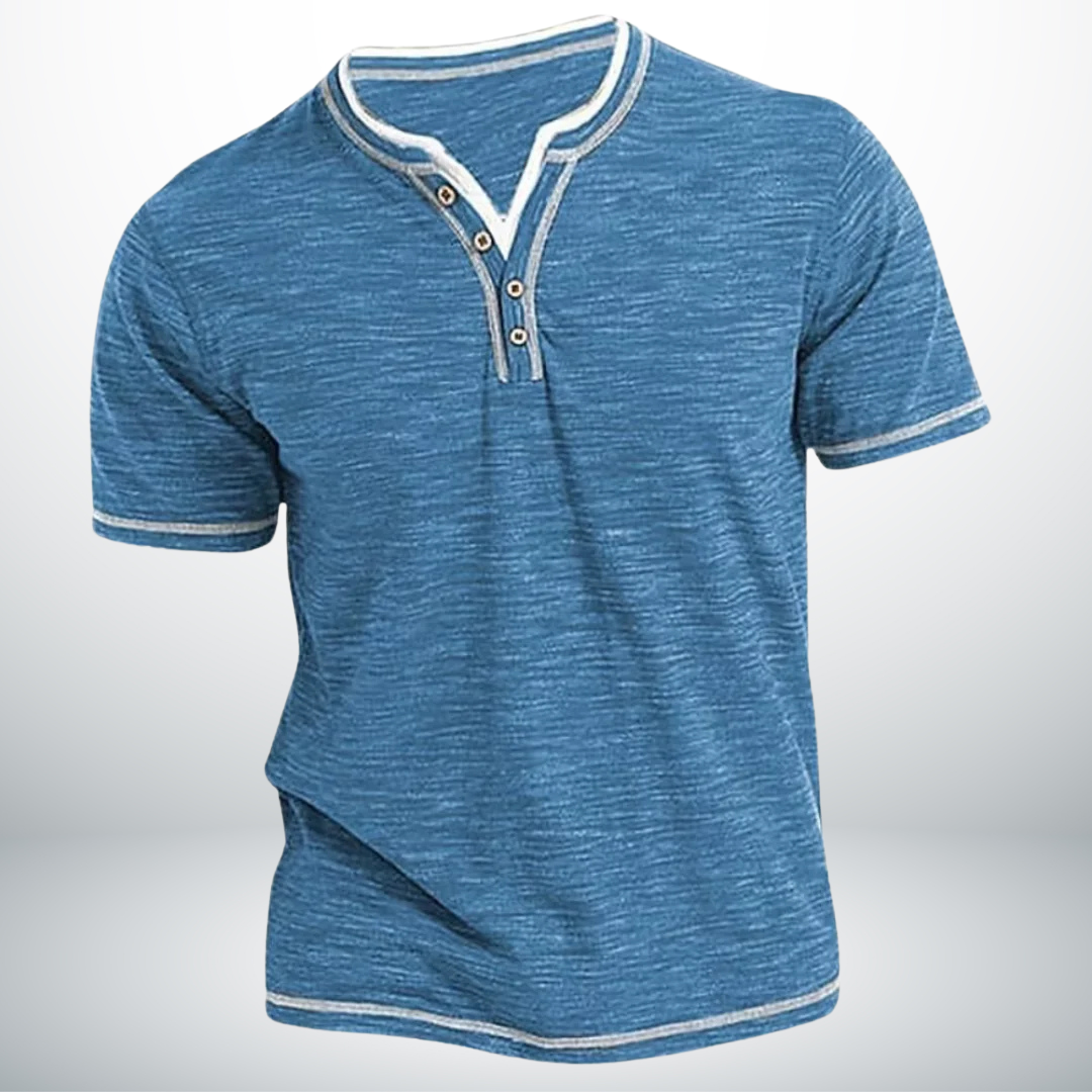 Sören™ - Tidlös & Stilren V-ringad Skjorta