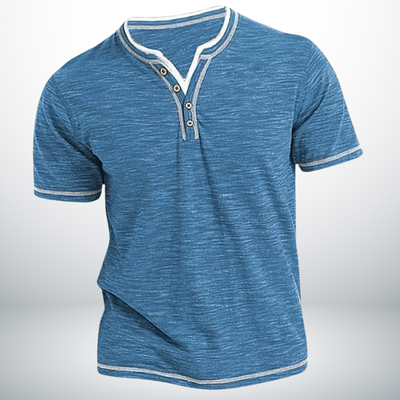 Sören™ - Tidlös & Stilren V-ringad Skjorta