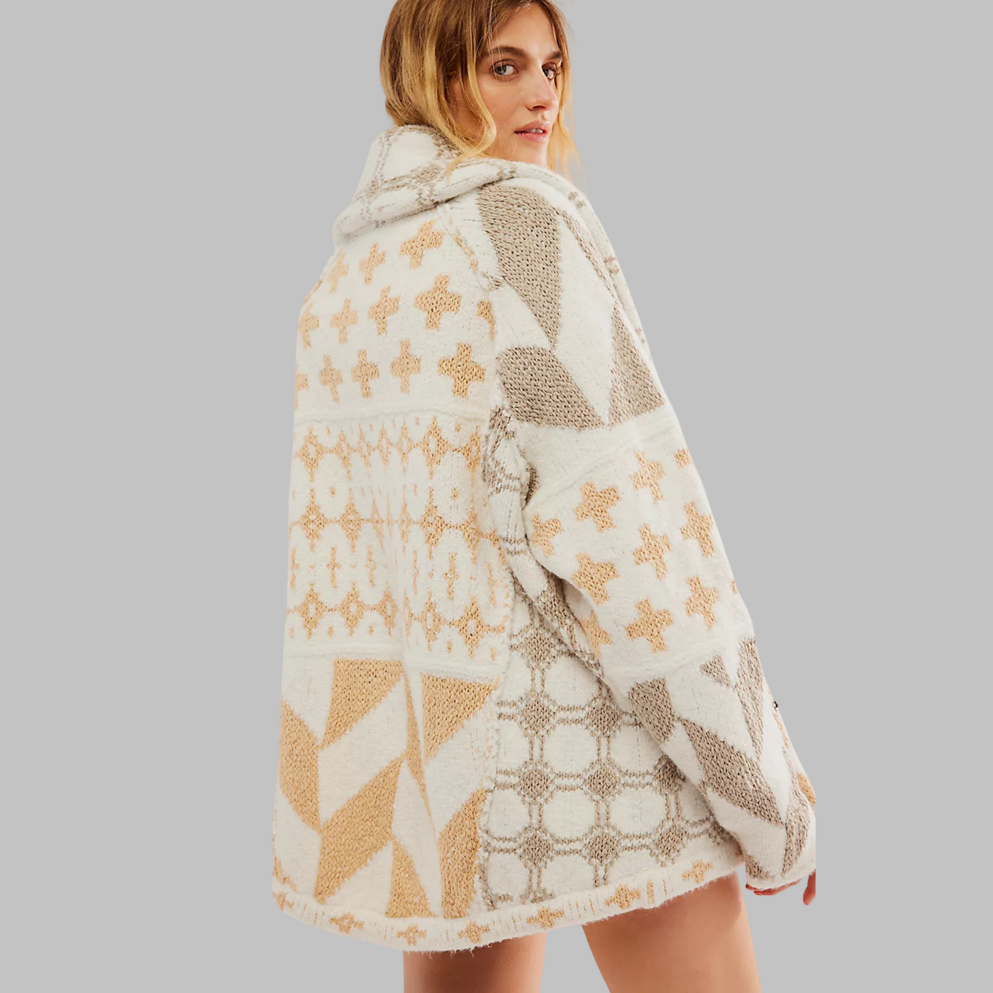 Persephone | Button Down Collar Oversized Cardigan