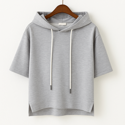 Cheryl | Short Sleeve Hooded Pullover