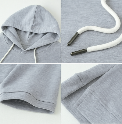 Cheryl | Short Sleeve Hooded Pullover