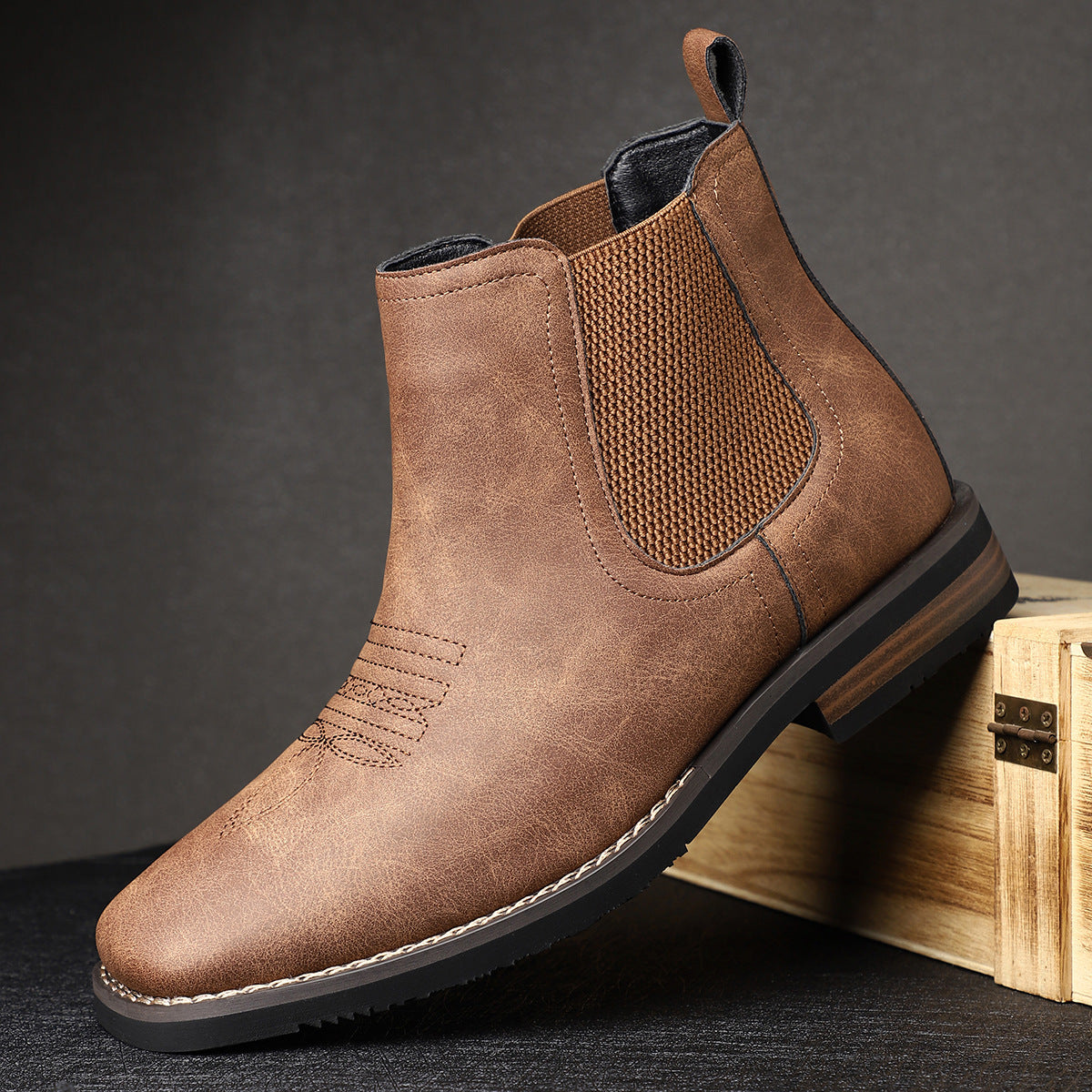 FULK - TIDLÖSA LÄDER CHELSEA BOOTS FÖR HERRAR