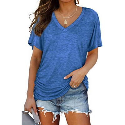 Carly | Classic V-Neck Loose Fit Shirt
