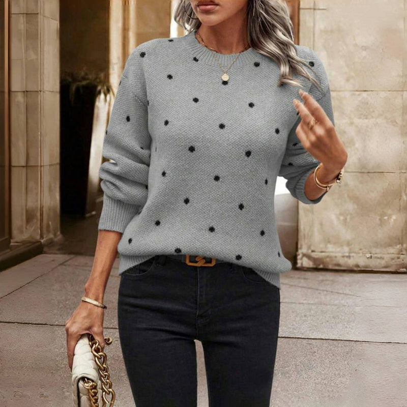 Noella | Polka Dot Knitted Sweater