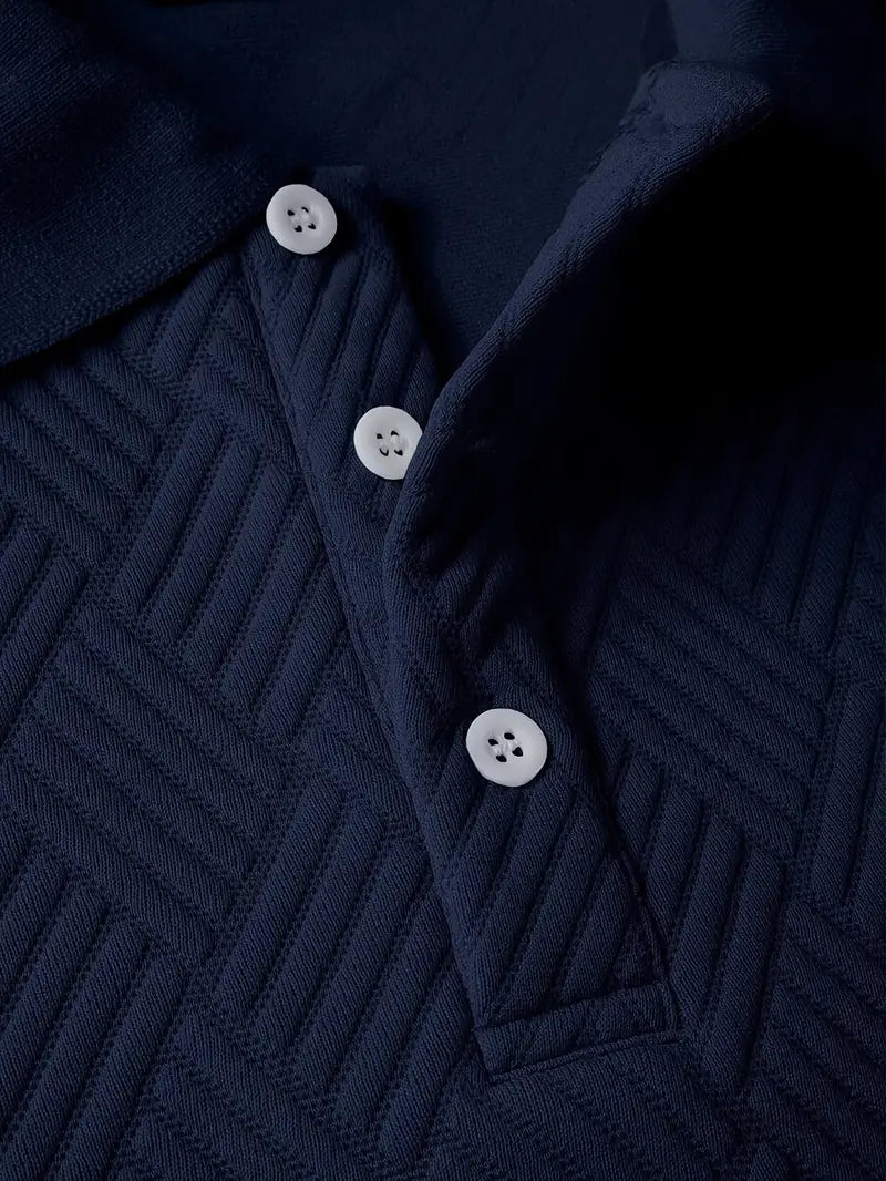 SILVAN - AVSLAPPNAD SKJORTA MED STRUKTUR OCH KNAPPAR