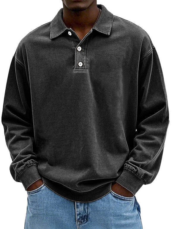 Edgar | Long Sleeve Polo Shirt