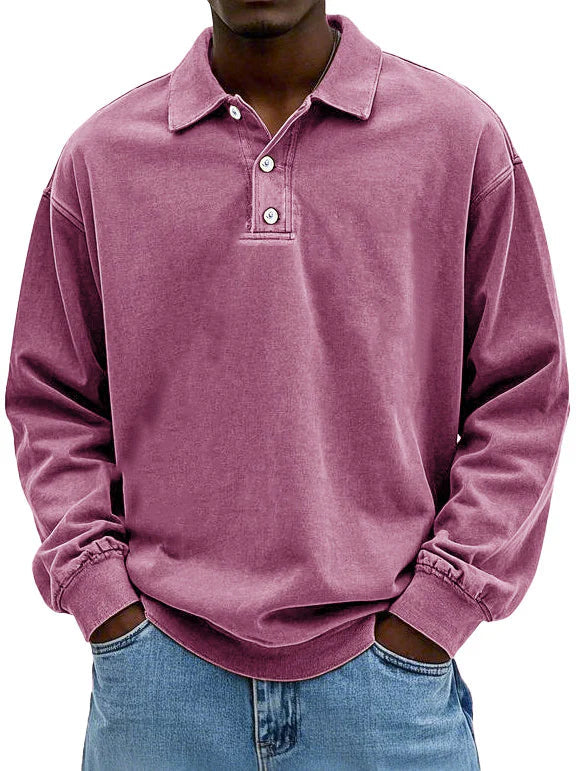 Edgar | Long Sleeve Polo Shirt